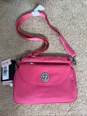 NWT Baggallini Calais Crossbody | Flamingo Pink | RFID 🏛️💖